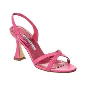 Manolo Blahnik Ammoursli 90 Leather Slingback Sandal, Pink